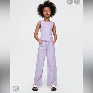 Gap kids low stride wide leg jeans in violet